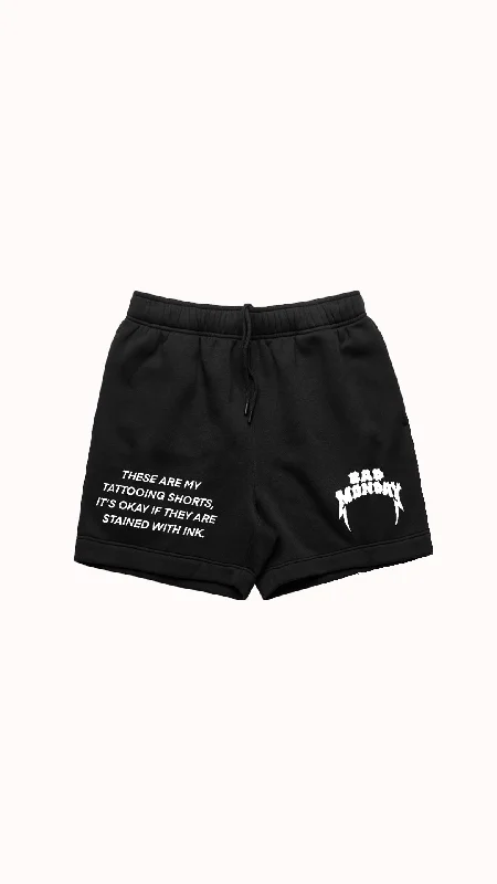 Tattooing Track Shorts Black