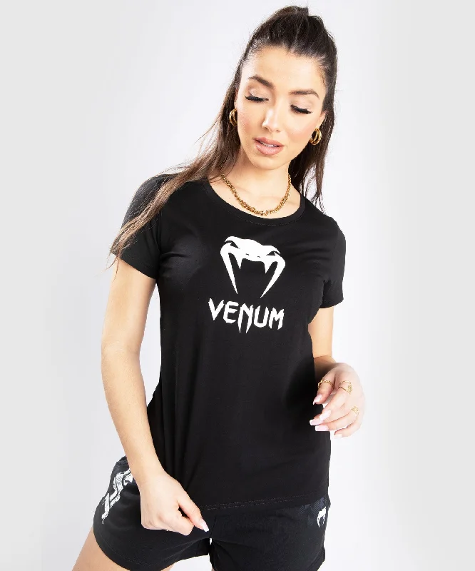 women's t-shirts with logos -Venum Classic T-Shirt - For Women - Black