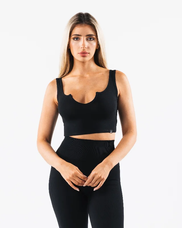 OT Slit Tank - Black