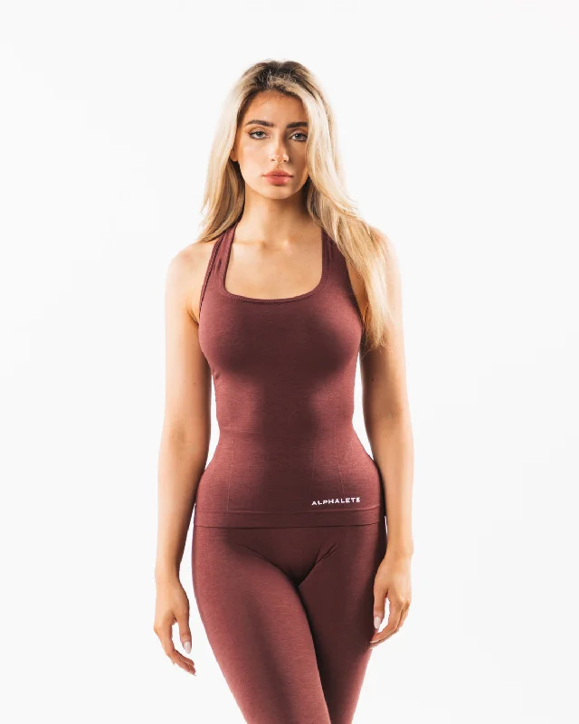 Seamless Racerback Tank - Dusty Rose