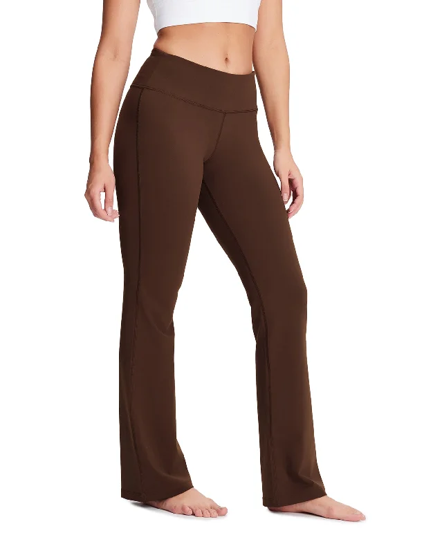 Essential Bootcut Yoga Pants (Brown)