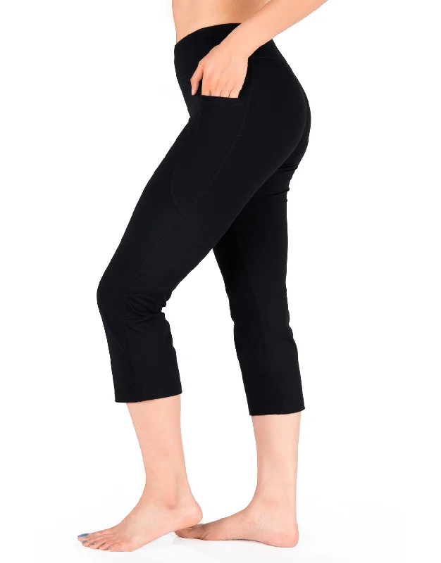 Essential Cropped Yoga Pants, Side Pockets