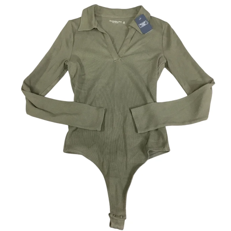 Bodysuit By Abercrombie And Fitch In Green, Size: M