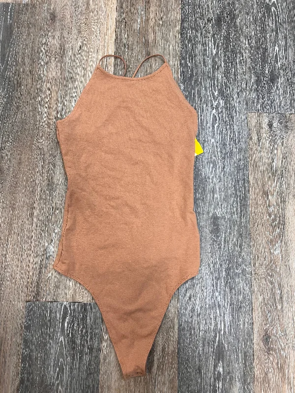 Bodysuit By American Eagle In Tan, Size: S