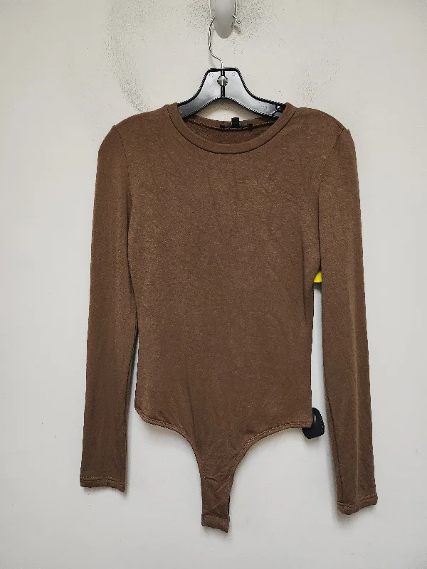 Bodysuit By Clothes Mentor In Brown, Size: M