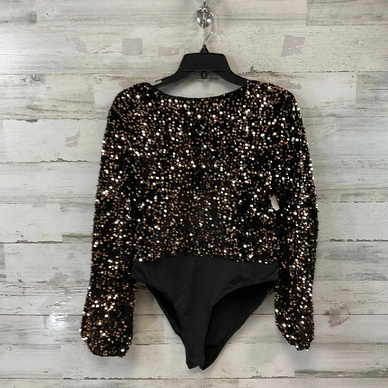 Bodysuit By LIAM & CO In Black, Size: Xl