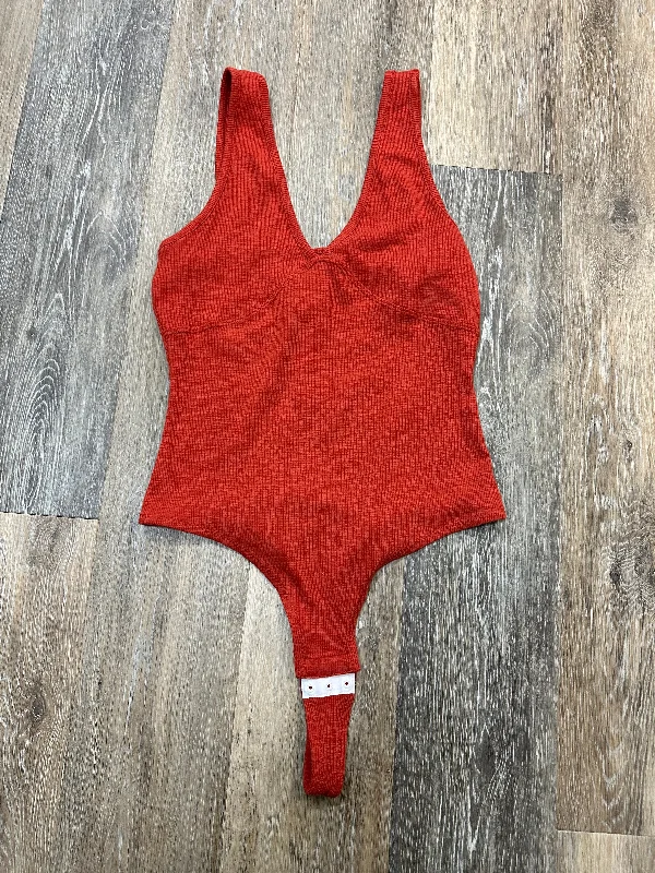 Bodysuit By Madewell In Orange, Size: L