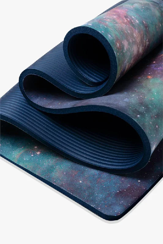 CloudCushion Vegan Suede Yoga Mat - Cool Cosmos 0.5" Thick