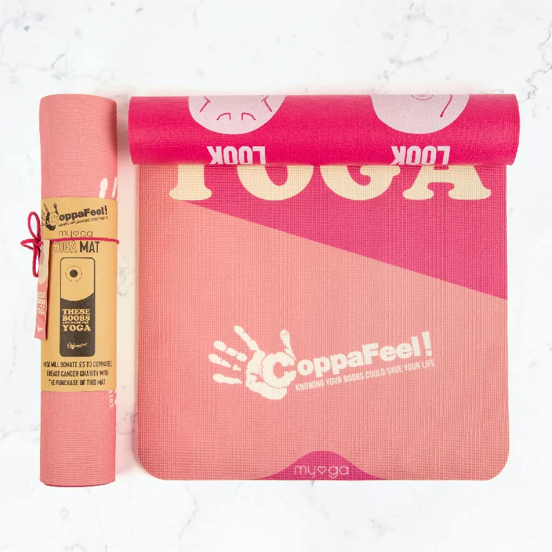 Breast Cancer Awareness Charity CoppaFeel! Yoga Boobs Mat