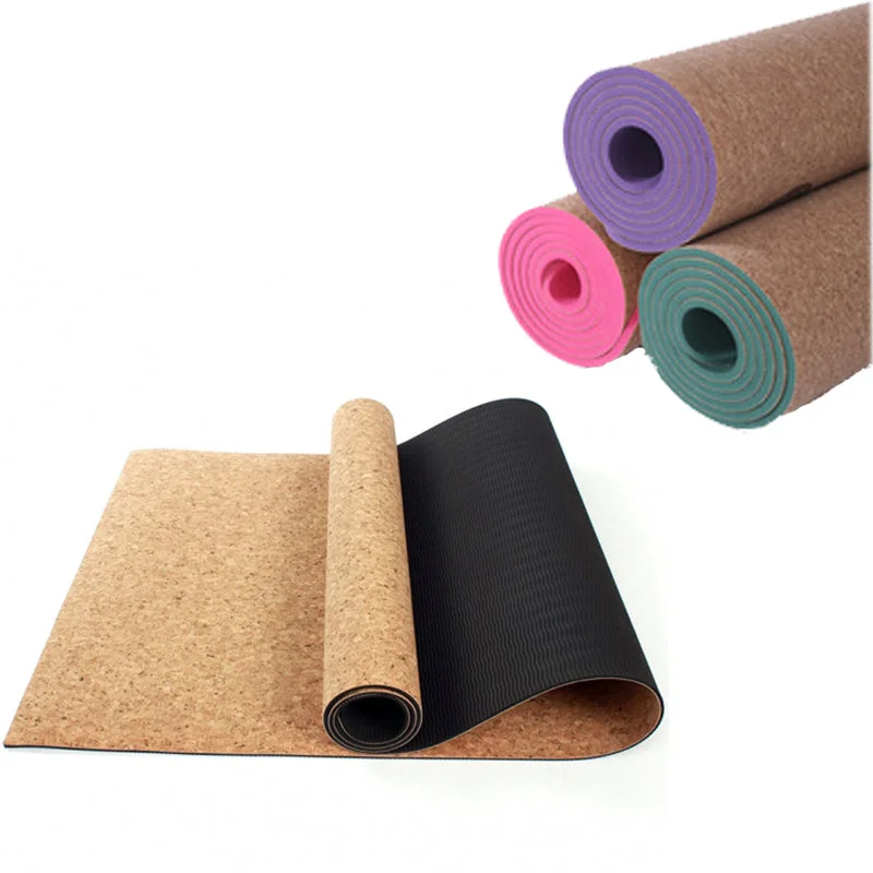 Cork Yoga Mats - Eco-Friendly - extra slip-resistant for Hot Yoga 3MM/4MM/5MM/6MM/8MM