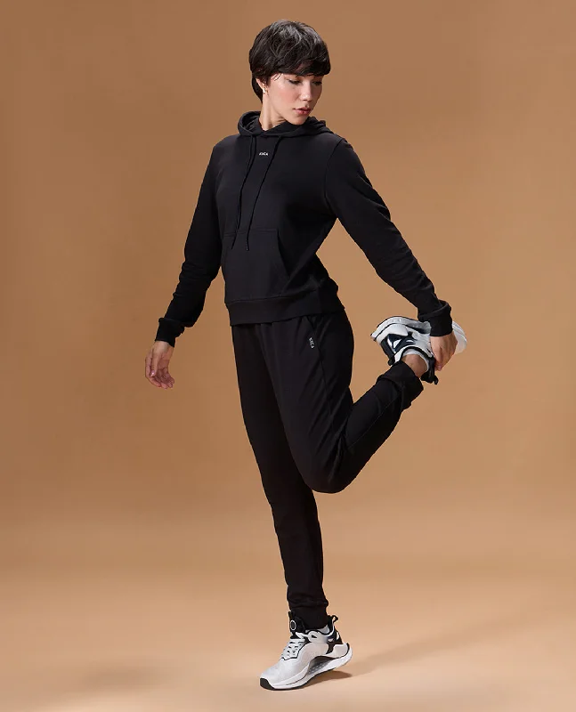 Extra Soft Cotton Hoodie and Track Pants Black