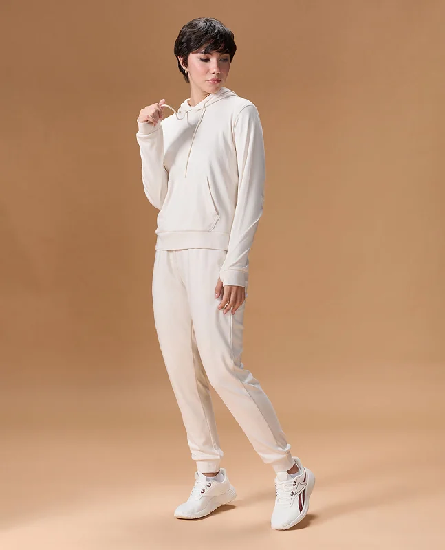 Extra Soft Cotton Hoodie and Track Pants White