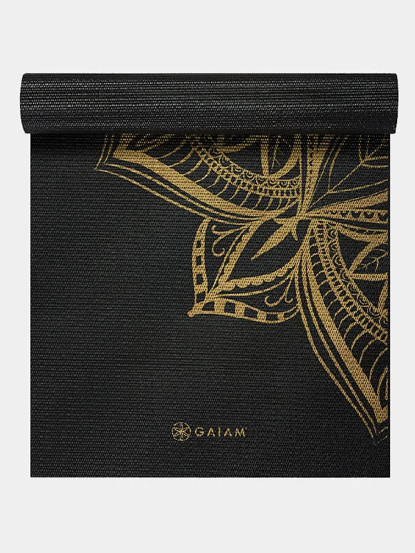 Gaiam Bronze Medallion Premium Metallic Yoga Mat 6mm