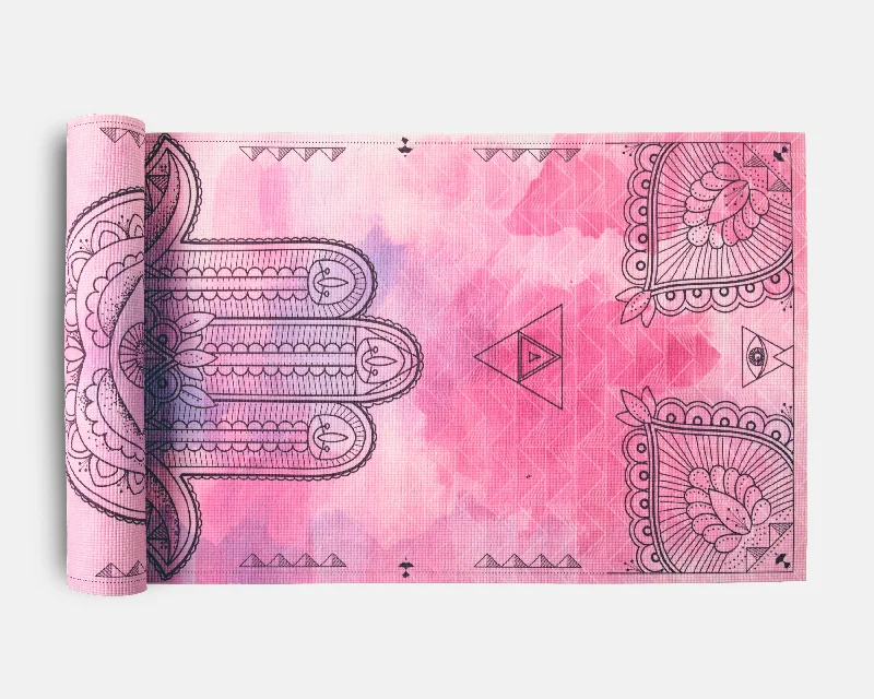 Yoga Mat - Hamsa Print