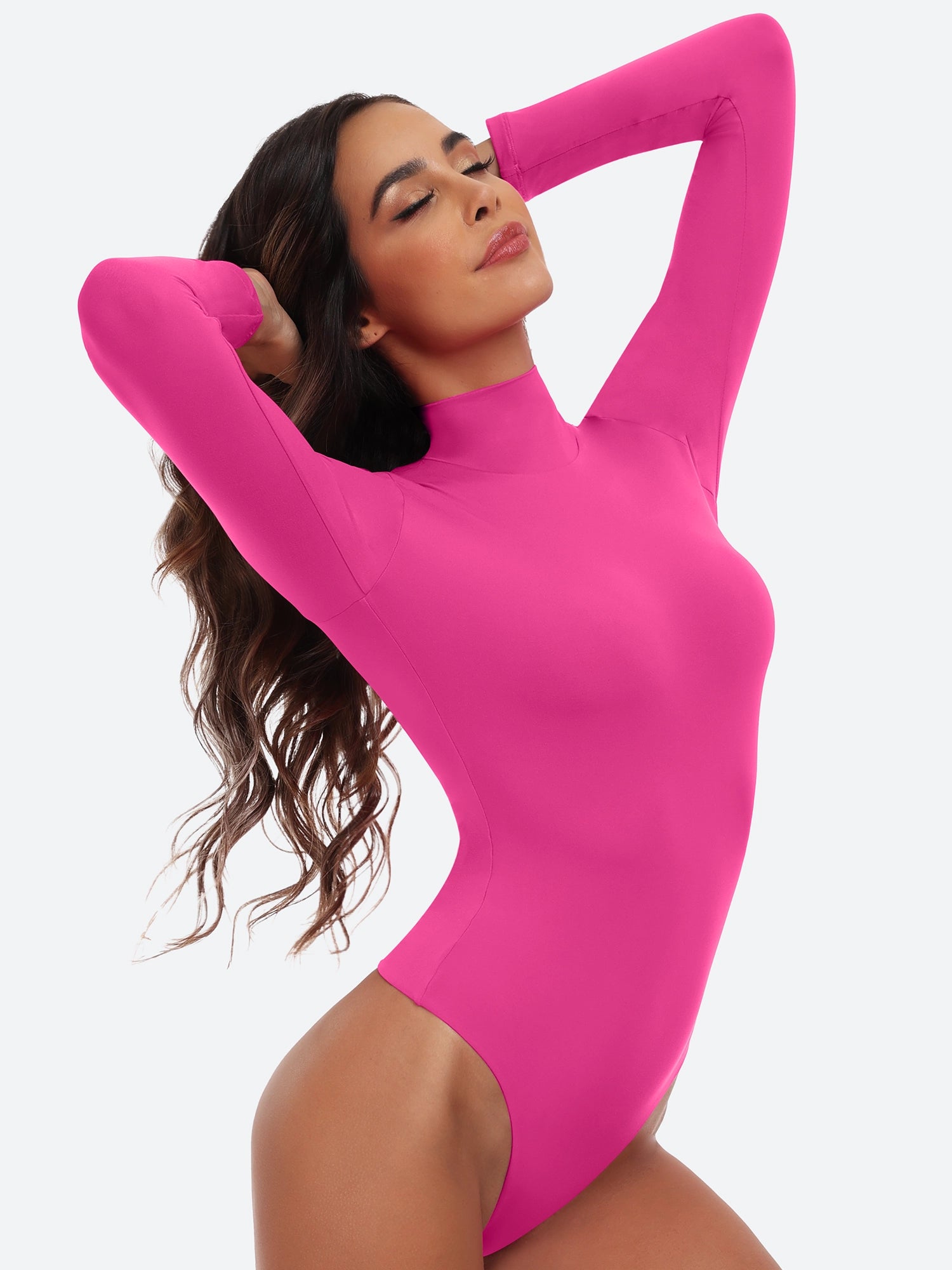 IUGA Long Sleeve Mock Turtle Neck Bodysuits