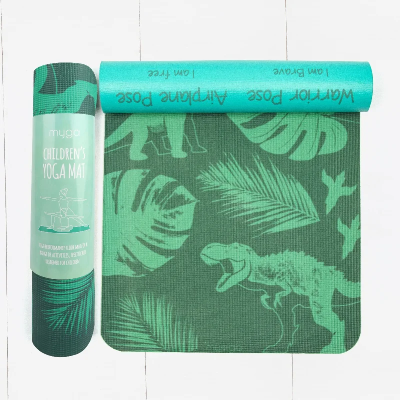 Jurassic Jungle Kids Yoga Mat