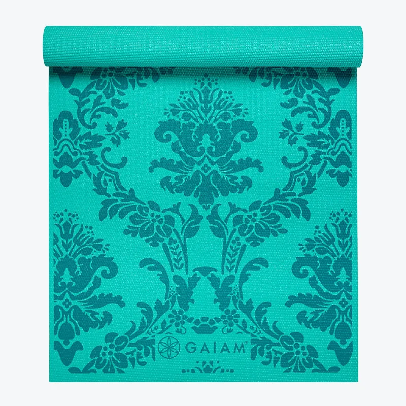 Neo-Baroque Print Yoga Mat Blue (3mm)