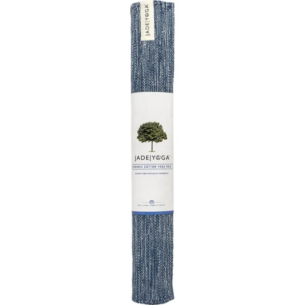 Organic Cotton Yoga Rug, Indigo - 72"