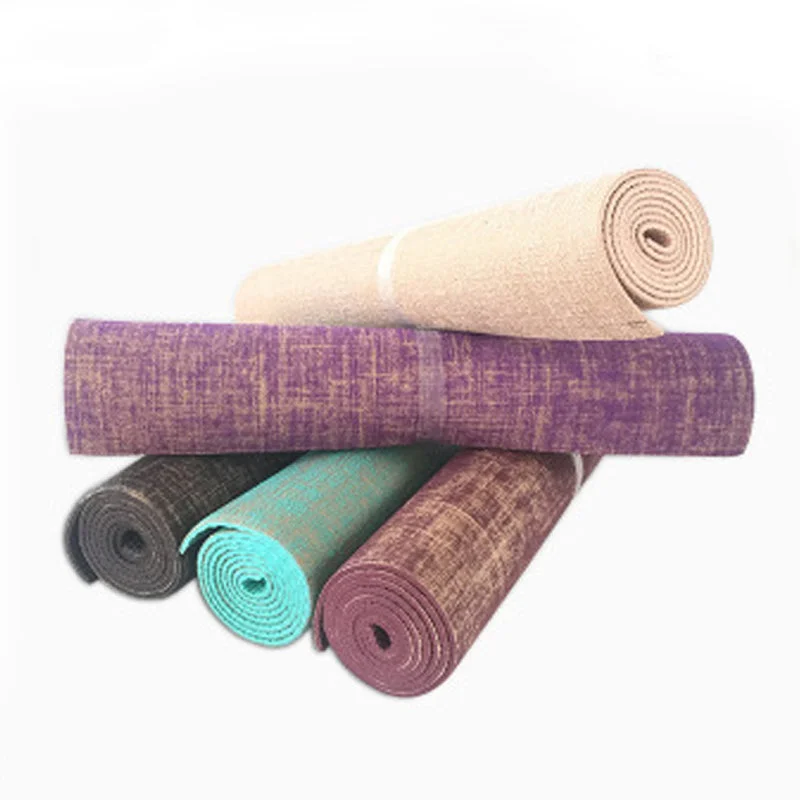 Premium Yoga Mat - Linen / Natural Jute