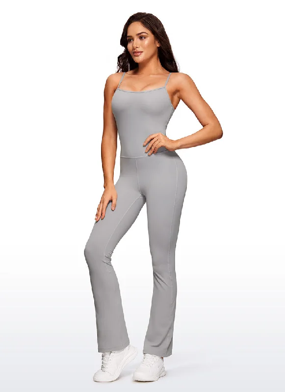 Butterluxe Flare Jumpsuits Build-in Bra Bodysuits 30''