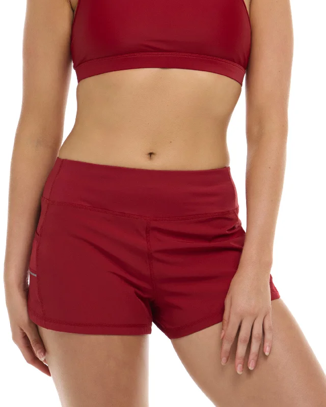 Smoothies Equalizer Cross-Over Sports Bra - Cranberry