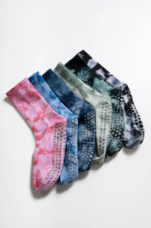 Soar Tie-Dye Non Slip Grip Socks (2-Pairs)