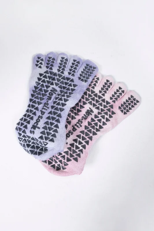 Soul Tie-Dye Full Toe Grip Socks (2-Pairs)