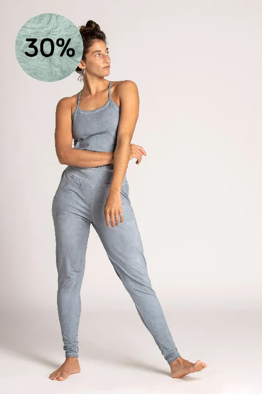 Stonewash Long Yoga Jumpsuit