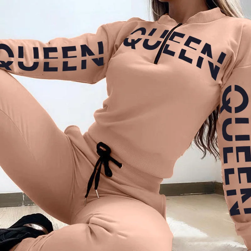 Women's Queen Two Piece Sweat Set