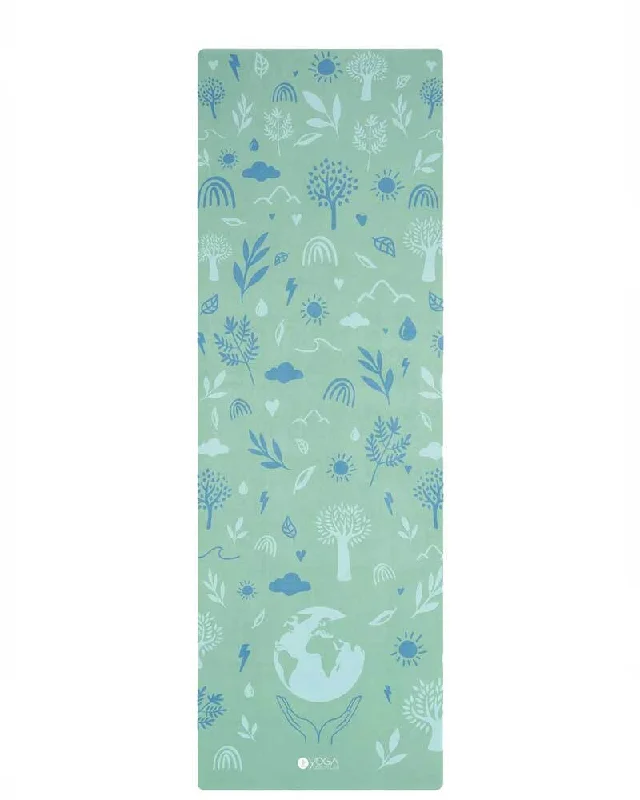 Combo Yoga Mat - 2-in-1 (Mat + Towel) - Earth Green