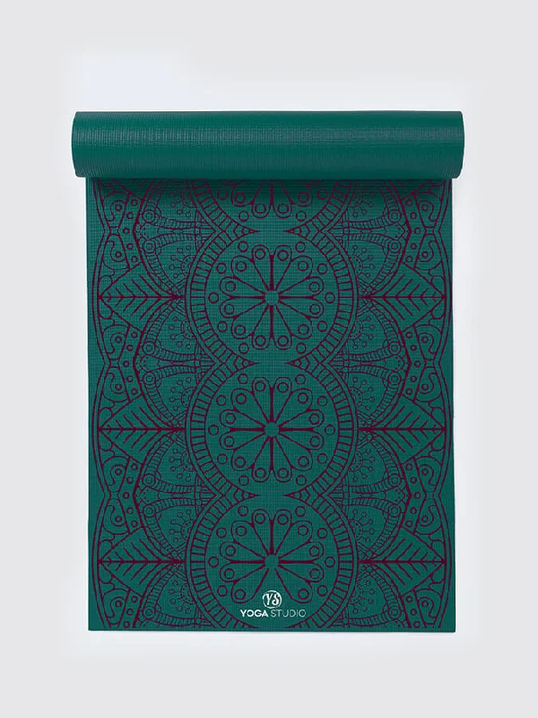 Teal Mat Dew Drop Mandala