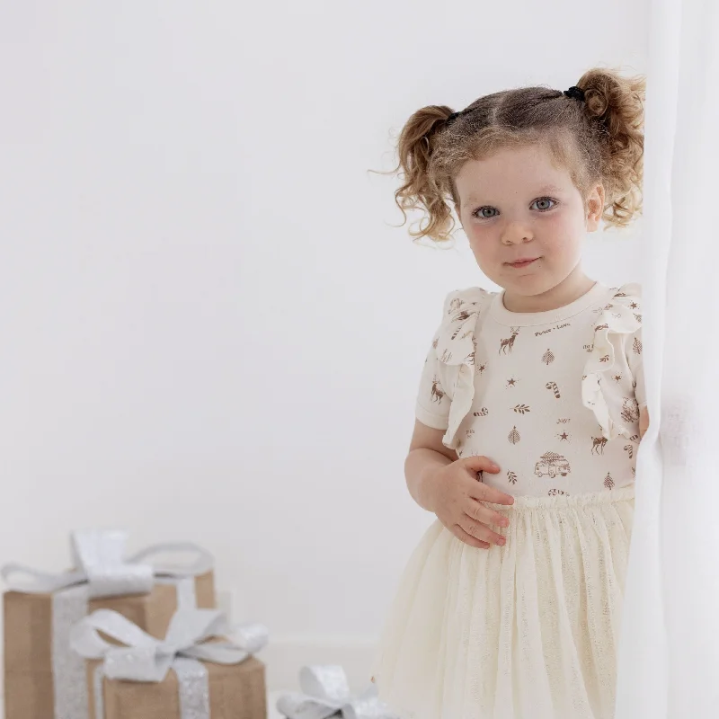 Aster & Oak | Happy Holidays Tutu Dress