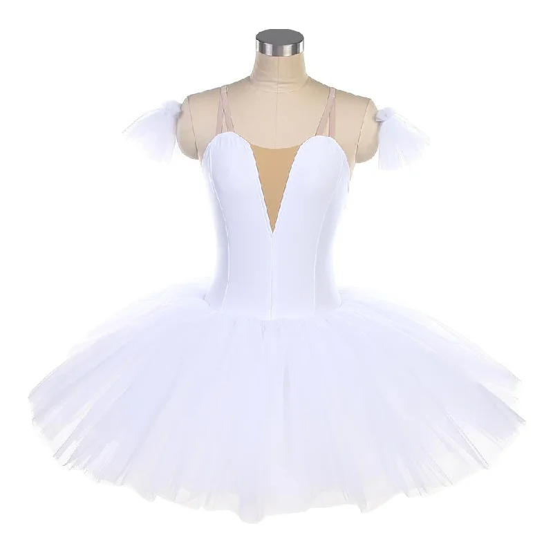 Bell-Shaped White Platter Tutu