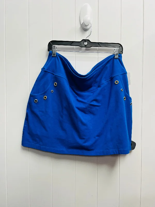 Skort By Clothes Mentor In Blue, Size: Xl