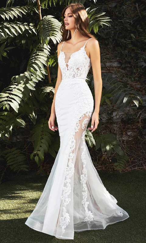 Ladivine CD937W - Illusion Mermaid Bridal Gown