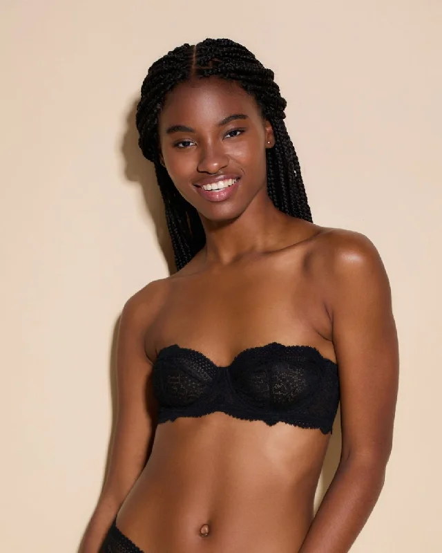 Forte Removable Straps Strapless Bra