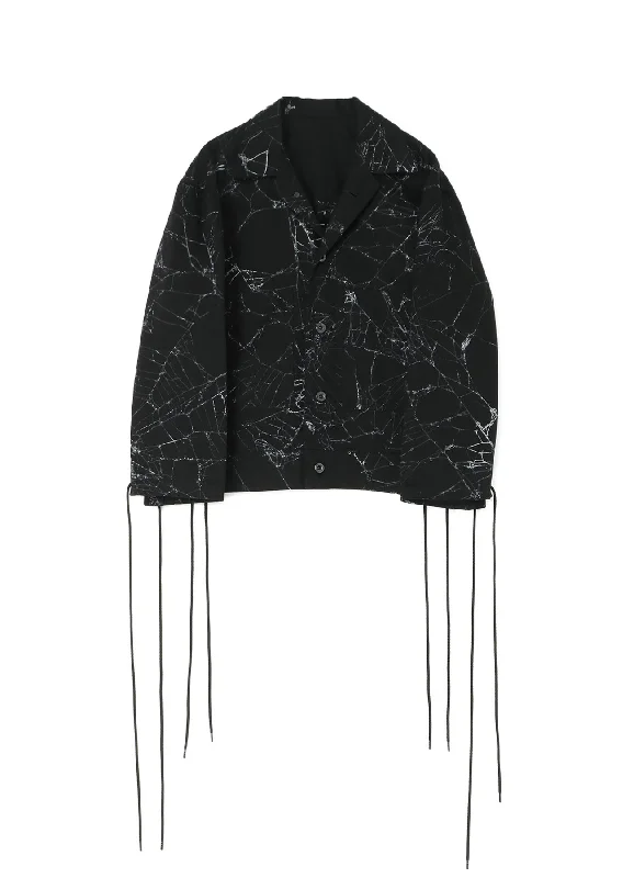 Spider Drill Back Lace Up Blouson