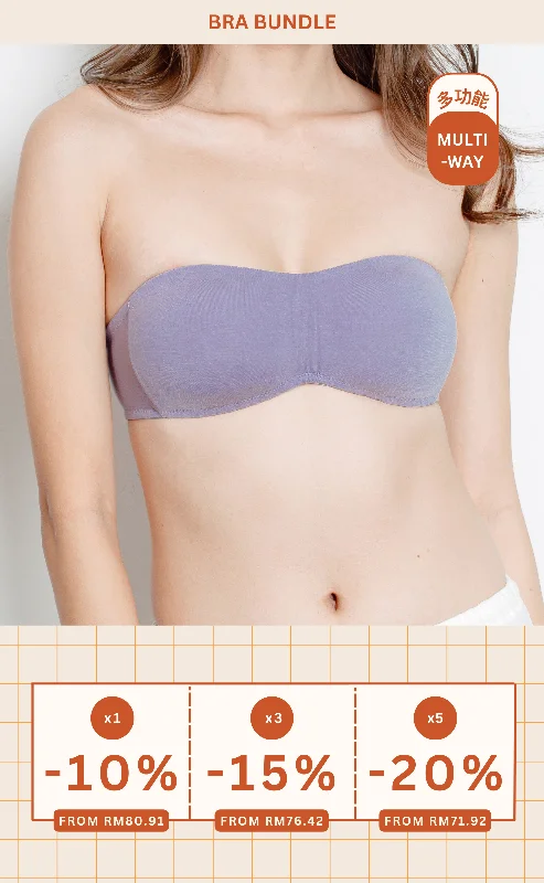 Summer Dairy • Modal Strapless Multiway Bra (Lotus Purple)