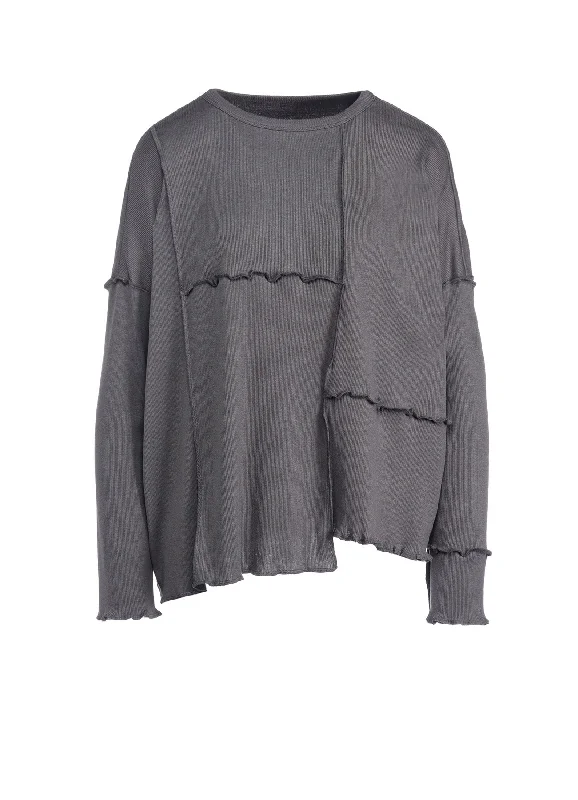 C/Ry RIB PATCHWORK WIDE PULLOVER