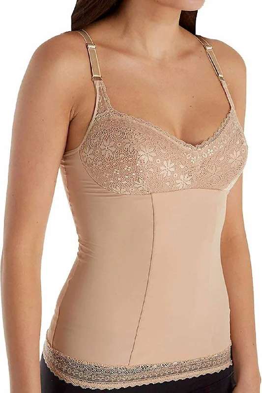 DuMi Shapewear Taupe Light-Control Long-Torso Contouring Balconette Bra Camisole