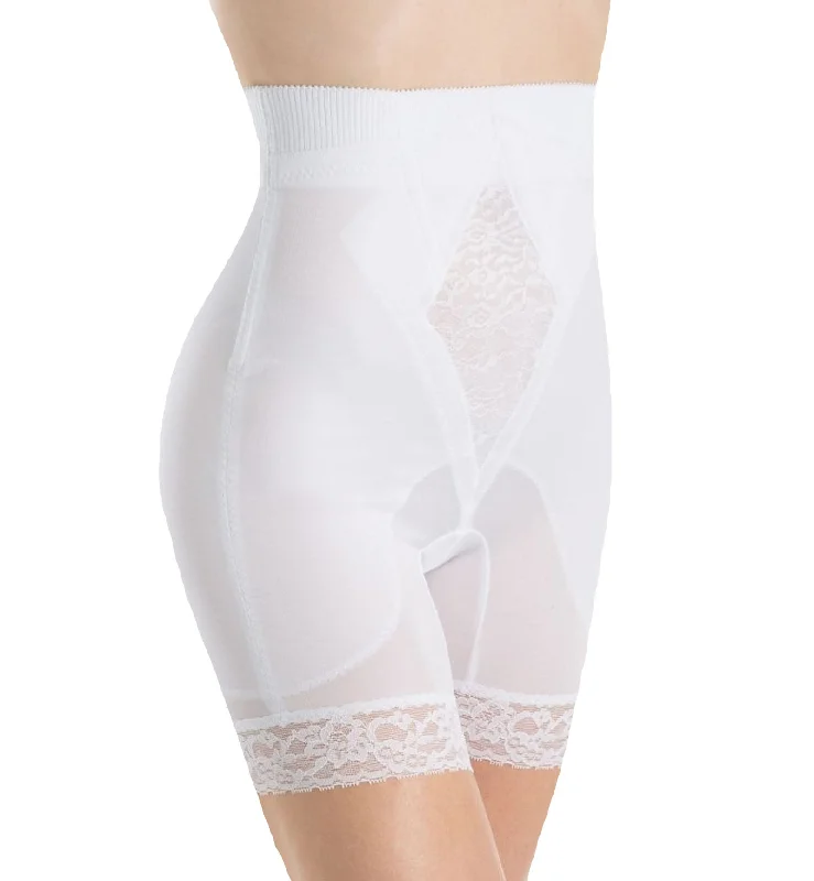 Rago Medium Control High Waist Long Leg Shaper (6206) - White