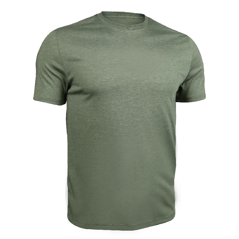 All Day Crew Tee - Heathered Green