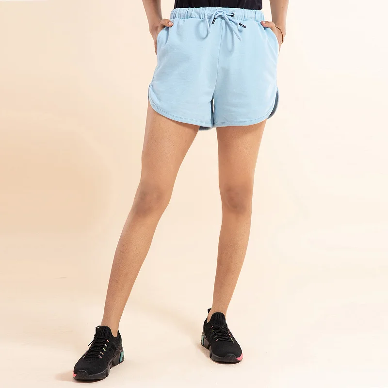 Chill-Pill Cotton Terry Shorts Nykd All Day-NYK039-Blue Fog