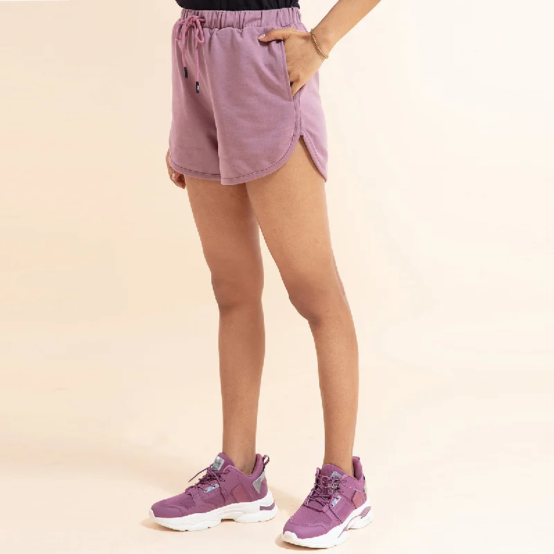 Chill-Pill Cotton Terry Shorts Nykd All Day-NYK039-Elderberry