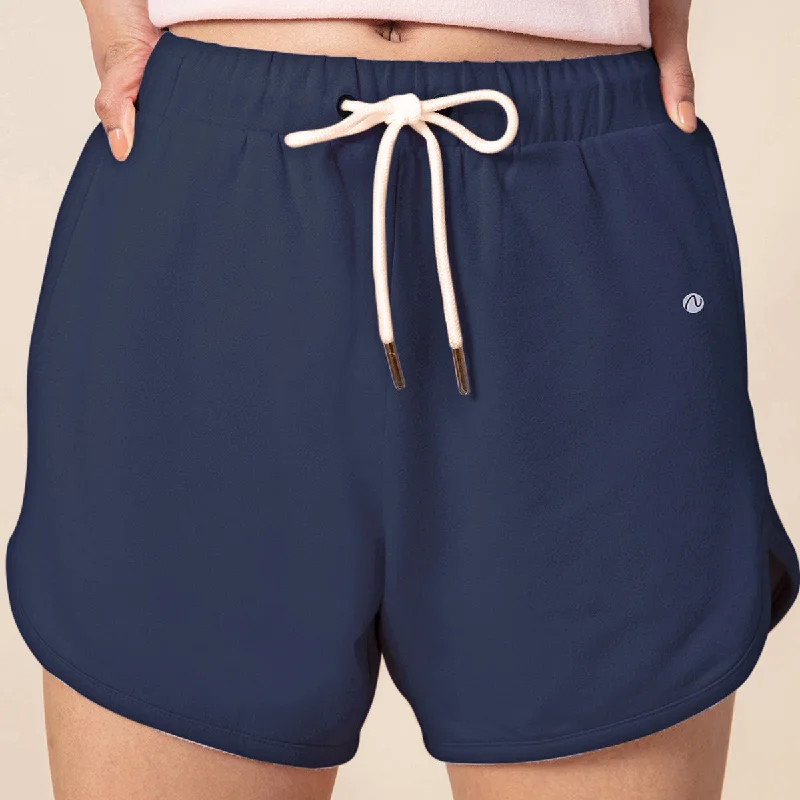 Chill-Pill Cotton Terry Shorts Nykd All Day-NYK039-Peacoat Navy