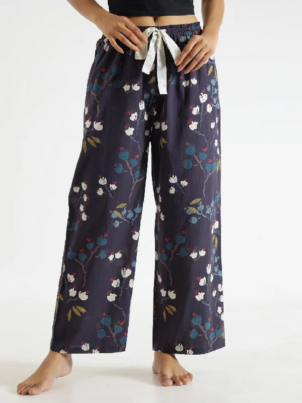 Indigo  Printed Pure Cotton Lounge Pants