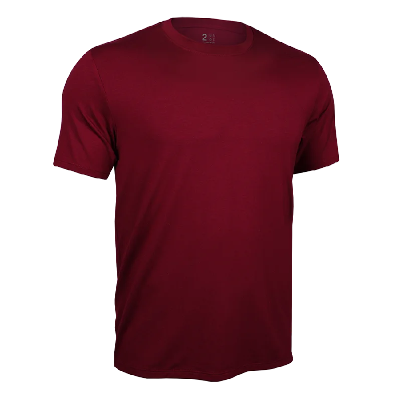 Luxury Crew Tee - Merlot