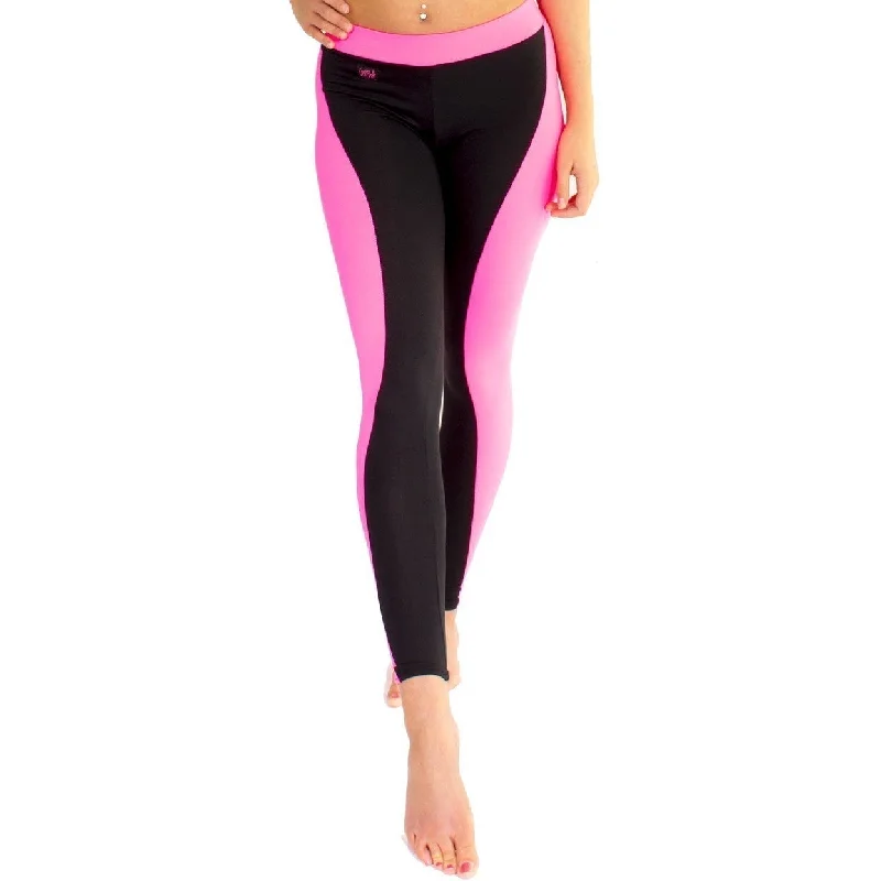 Fitness Leggings - Hot Pink / Navy