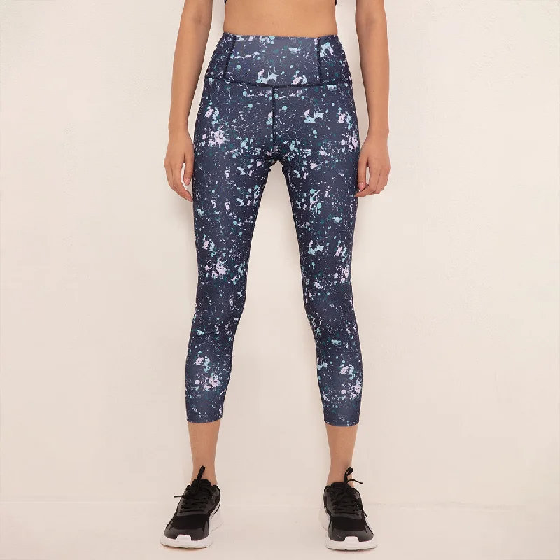 High Rise Trendsetter Printed Legging-NYK121-Splatter