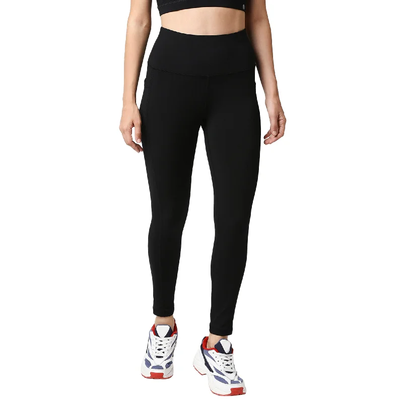 High Waist Ankle Length Sports Leggings With Pockets-AT-2